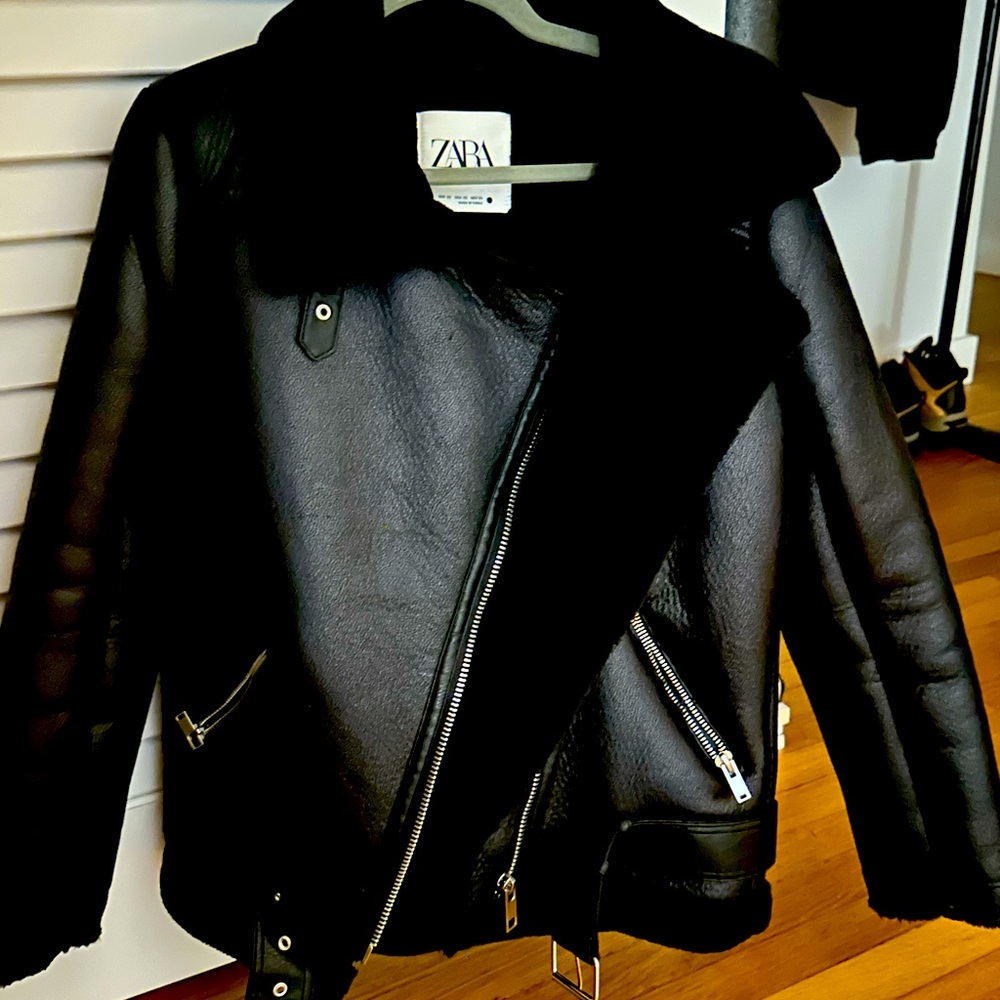 Selling this ZW Double Faced Biker Jacket from Zara in XS. I bought it in Jan!